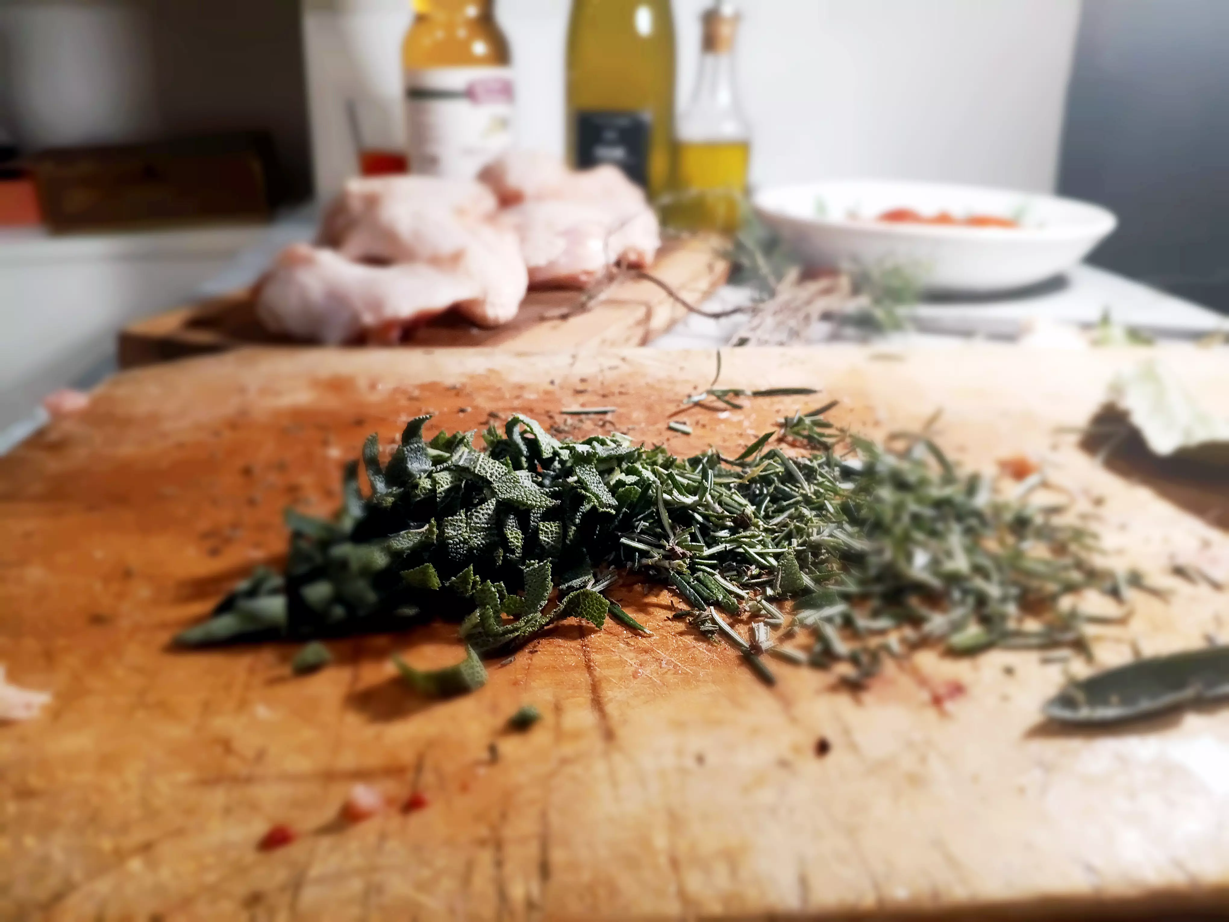 Ingrédients du Pollo alla cacciatora