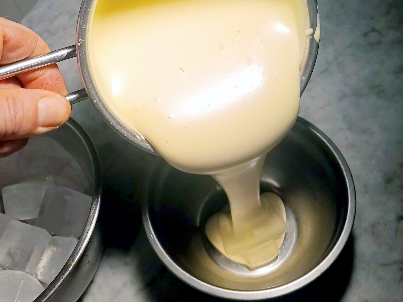 Zabaione terminé prêt à être dégusté