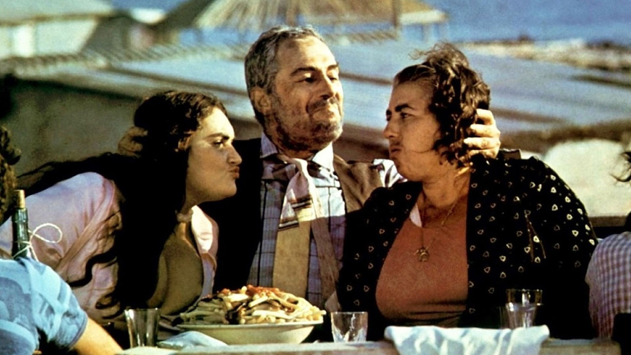 Film brutti, sporchi e cattivi mettant en scène le repas de famille avec les pates empoisonnees