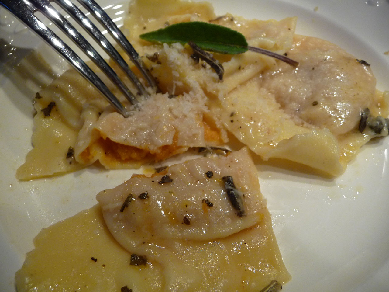Plat italien réalisé lors d’un cours de cuisine à domicile
